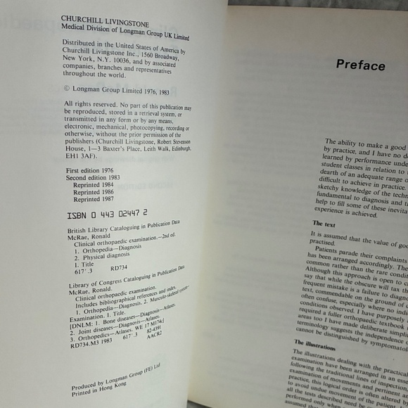 Clinical Orthopaedic Examination, Second Edition paperback by Ronald McRae - Picture 3 of 8